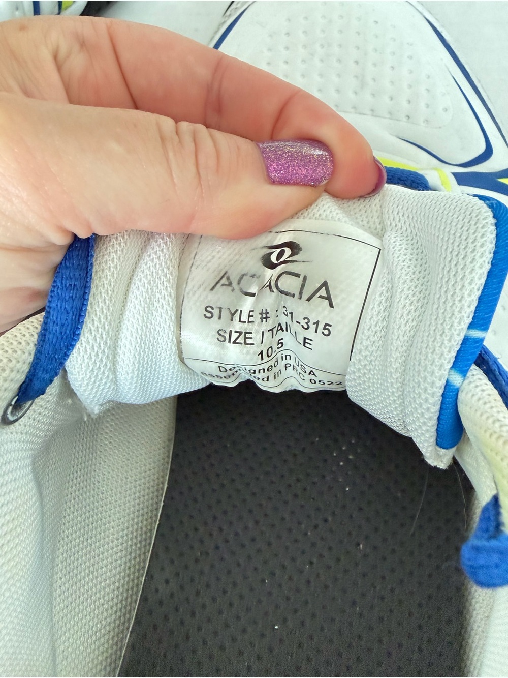 Acacia Sports Pickleball Shoes Sneakers Unisex Men’s Size 10.5 Women’s 12 White - Picture 7 of 10